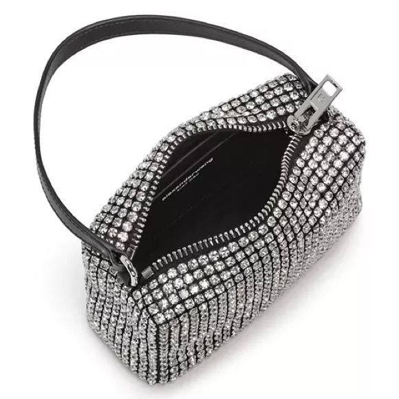 NWOT Alexander Wang Medium Rhinestone Pouch - Picture 3 of 9